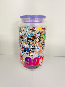 90's Glass Can