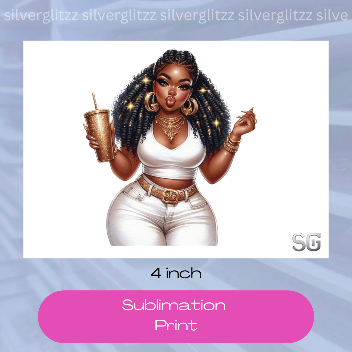 Golden Goddess Too (4in sublimation print)
