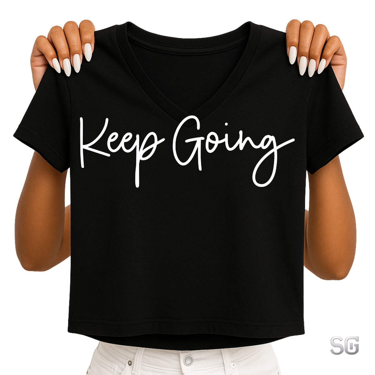 Keep Going (White) DTF Transfer (CF31B)