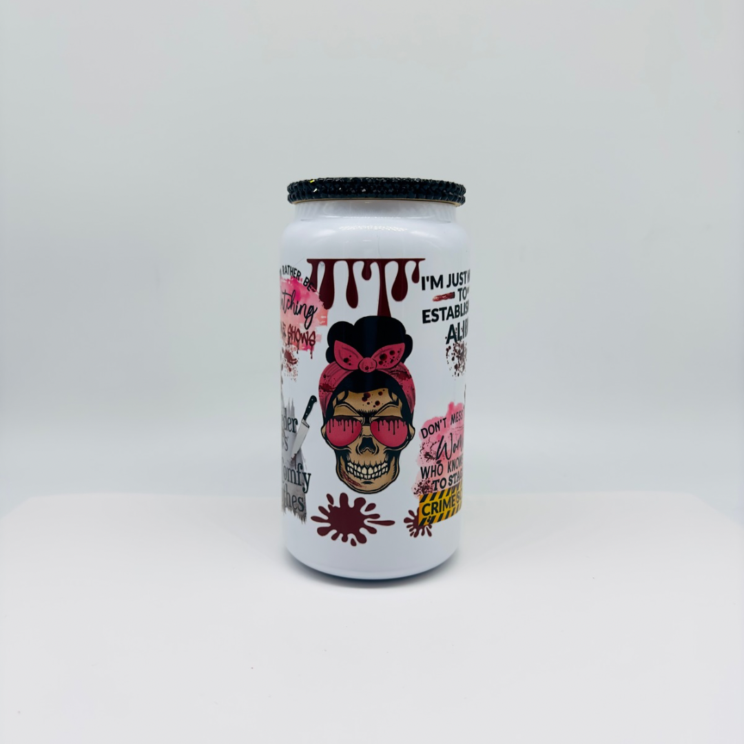 True Crime White (16oz White Stainless Steel Can)