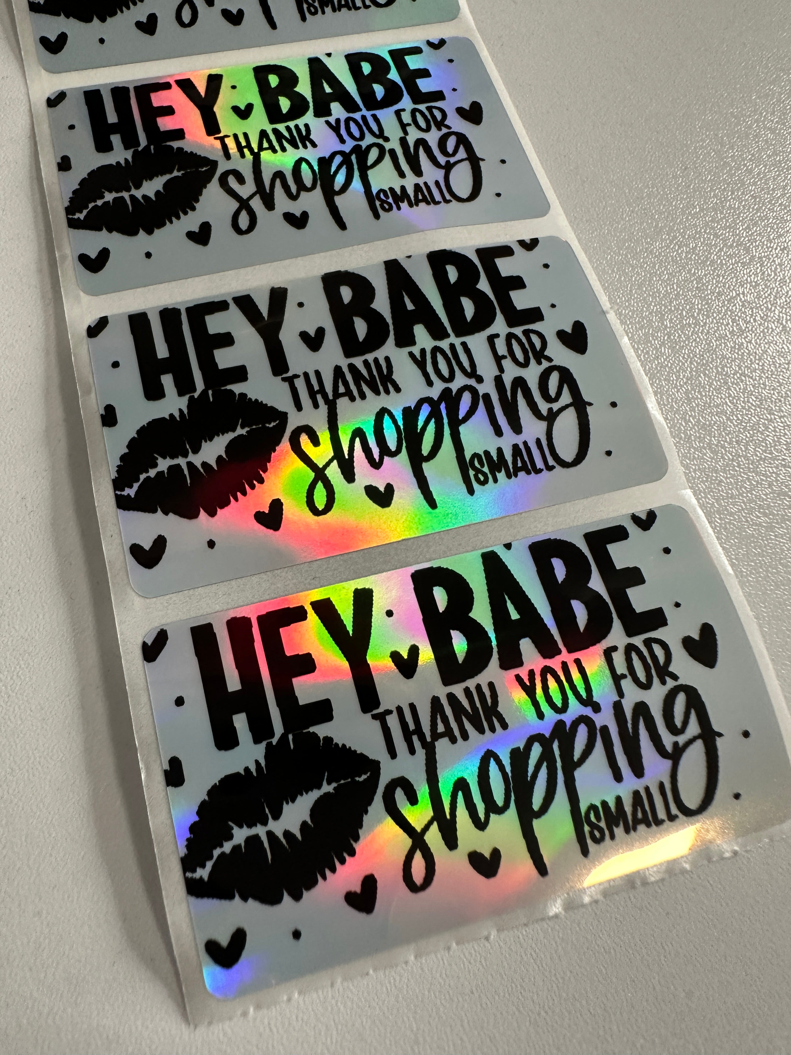 Thermal Holo Stickers