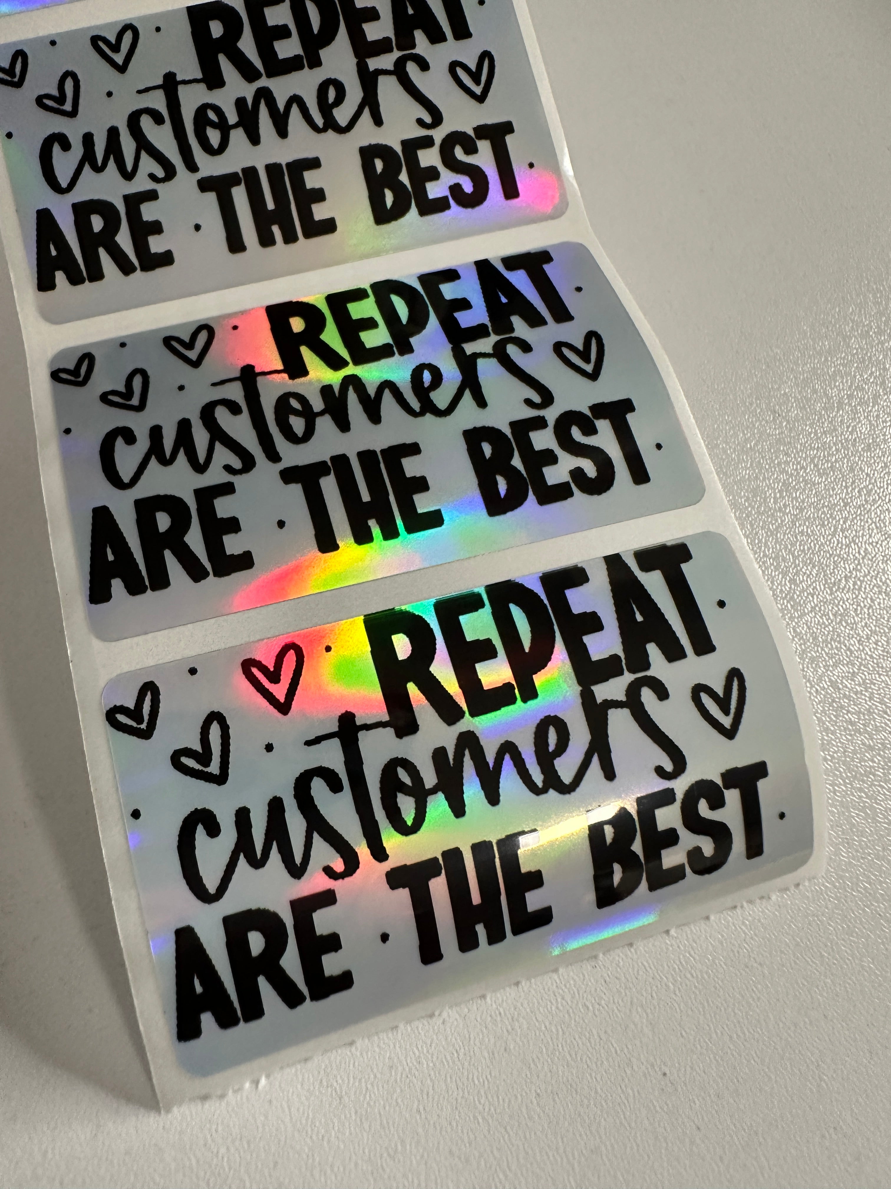 Thermal Holo Stickers