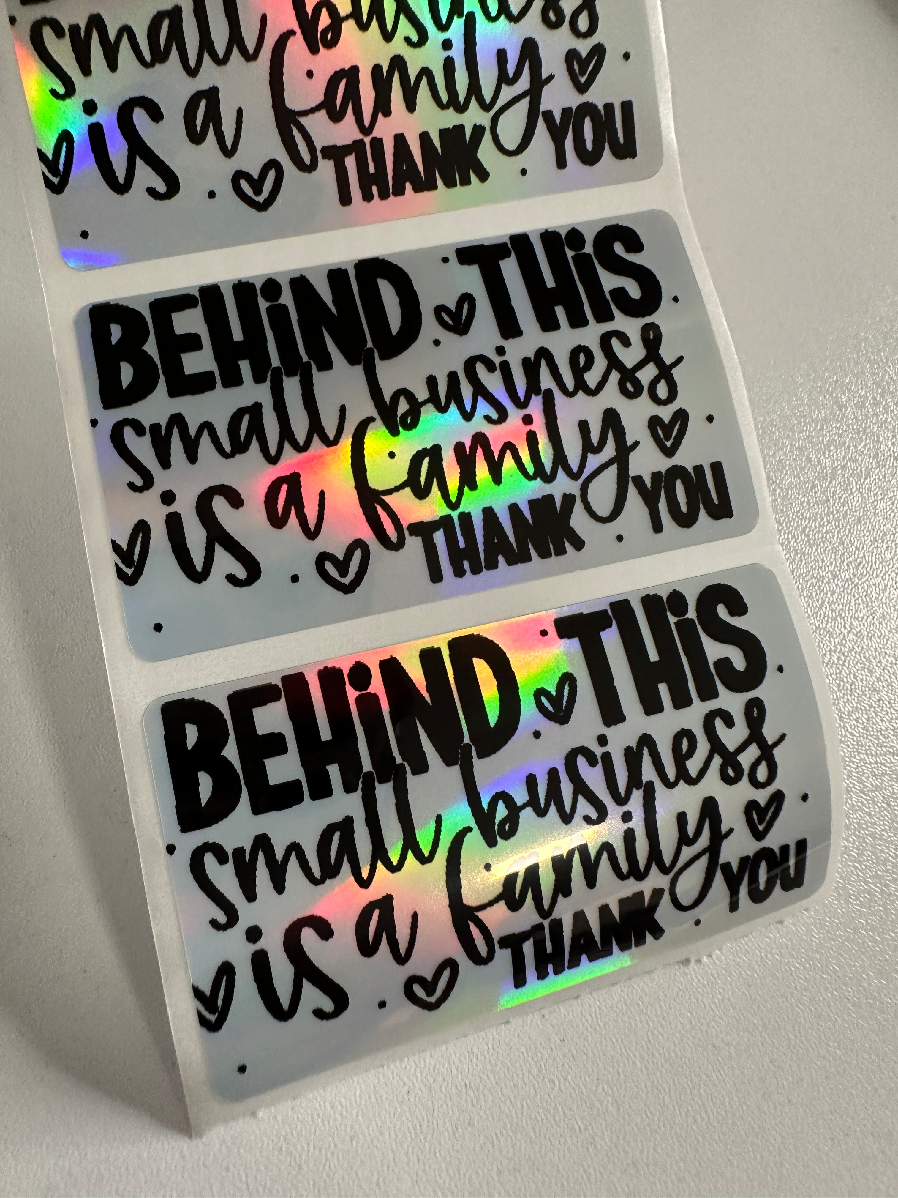 Thermal Holo Stickers