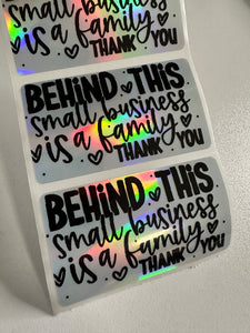 Thermal Holo Stickers