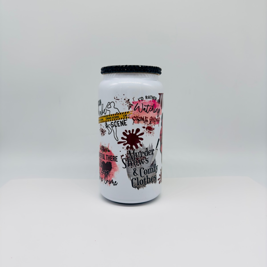 True Crime White (16oz White Stainless Steel Can)