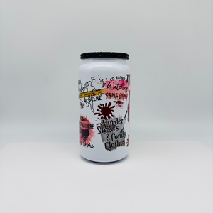 True Crime White (16oz White Stainless Steel Can)