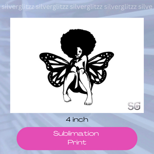 Black Butterfly (4in Sub Print)