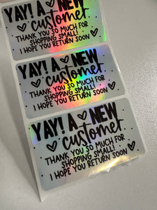 Thermal Holo Stickers