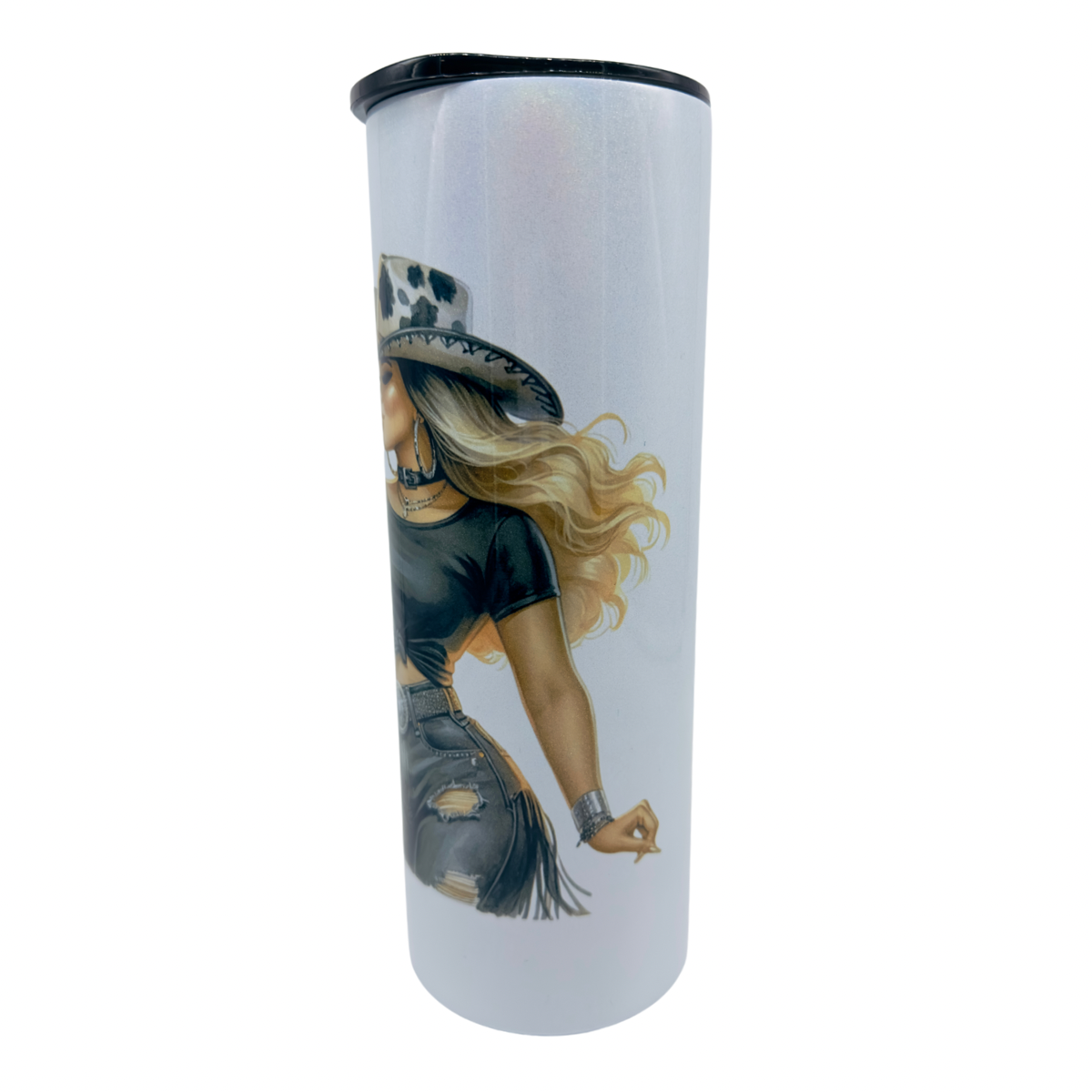 CowGirl Black Tumbler