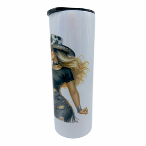 CowGirl Black Tumbler