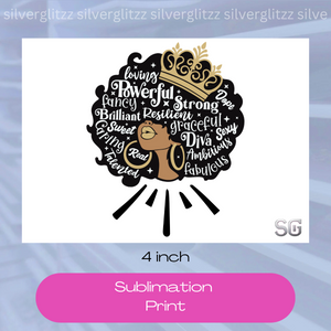 Mood Fro (4inch Sublimation Print)