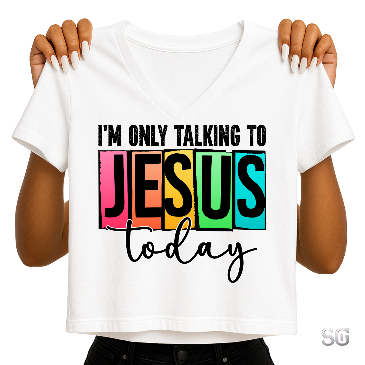 I'm Only Talking to Jesus (CF01) DTF Transfer