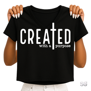 Created With A Purpose White (CF07B)
