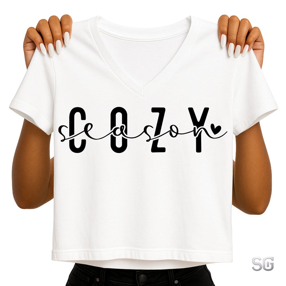 Cozy Season Black (CF11A) DTF Print