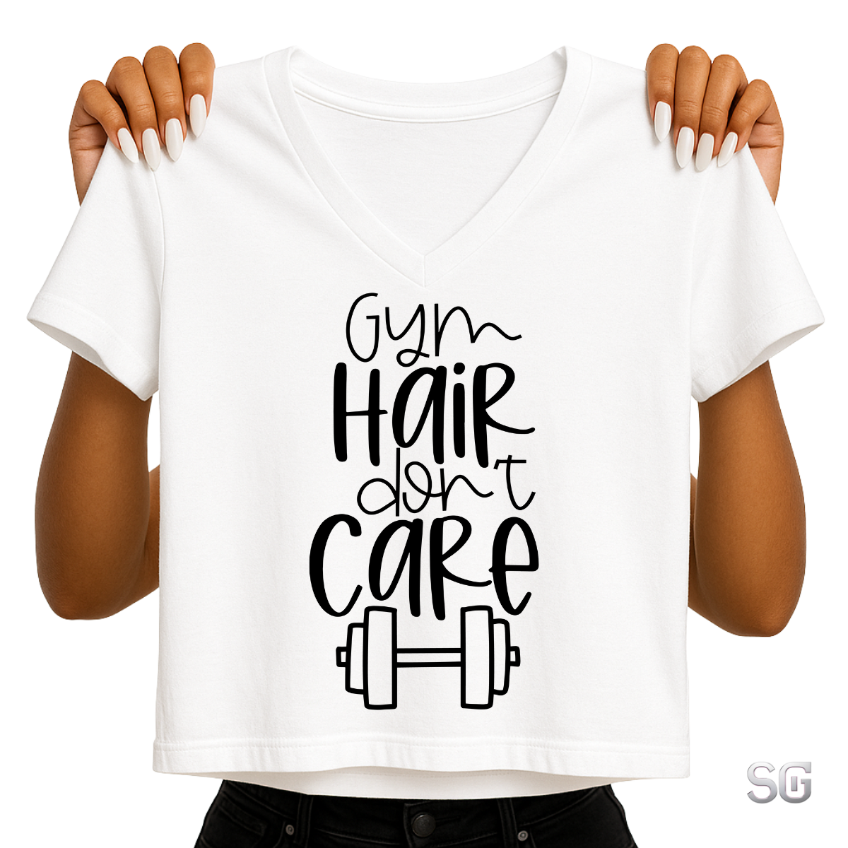 Gym Hair Don't Care.. (CF25B) DTF Transfer