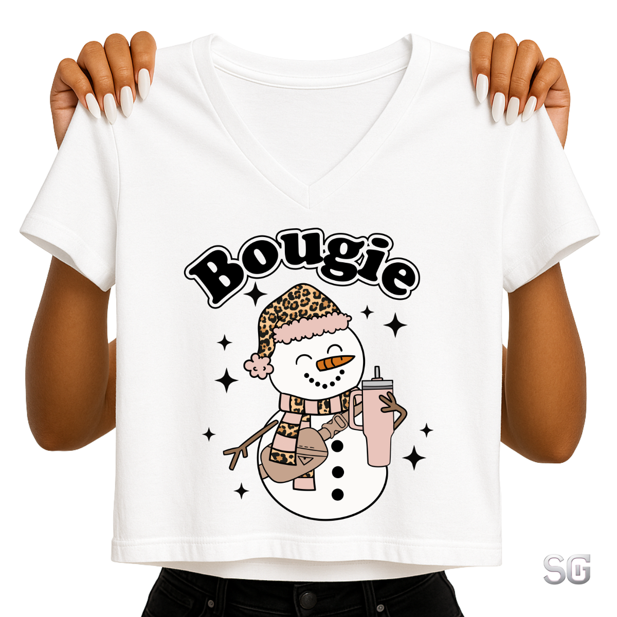 Bougie Snowman DTF Transfer (CF39)