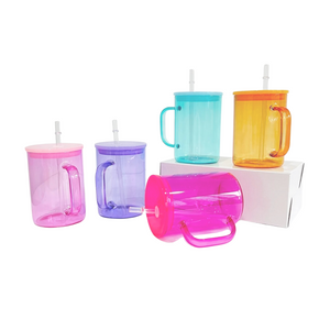 17oz Jelly Color Glass Mugs