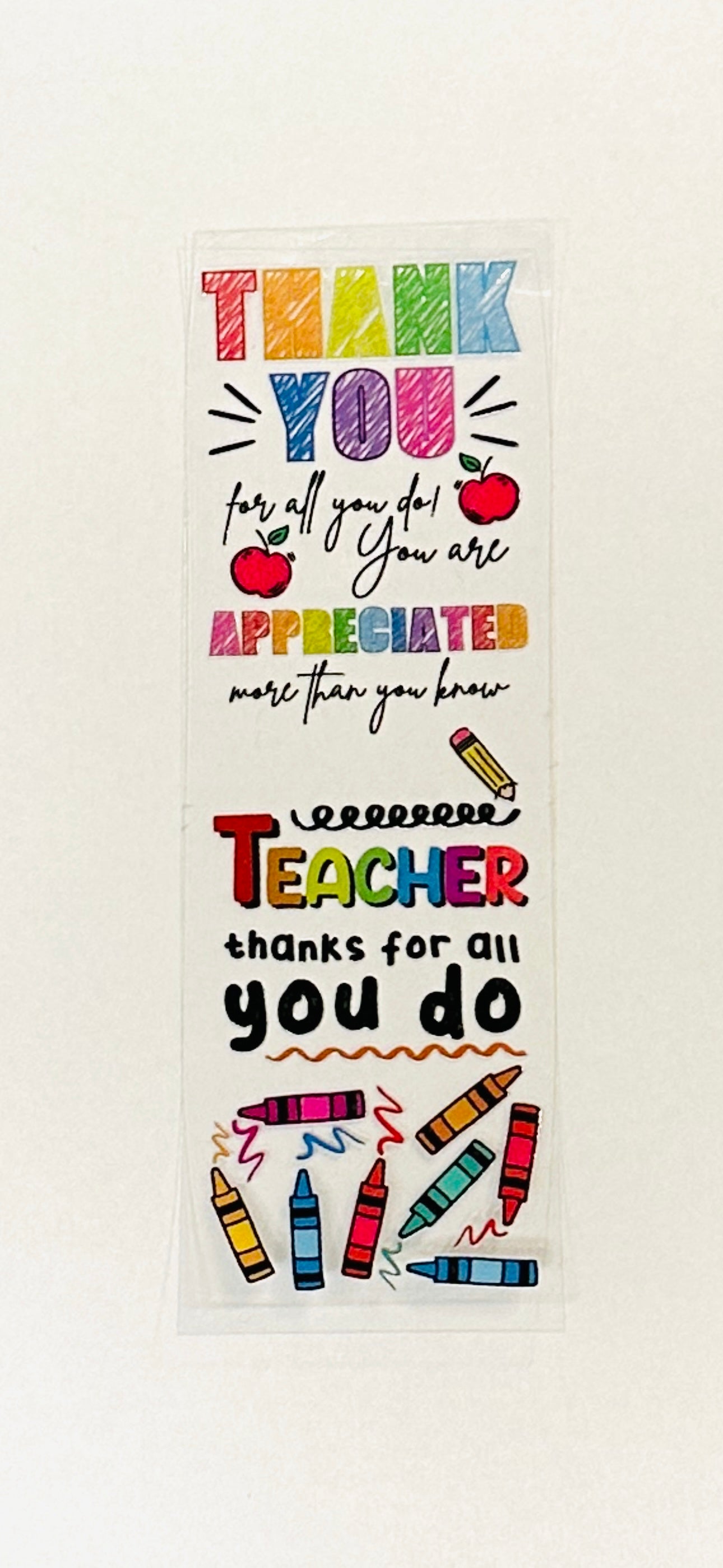 Teacher Appreciation UVDTF Pen Wrap (UVP9)