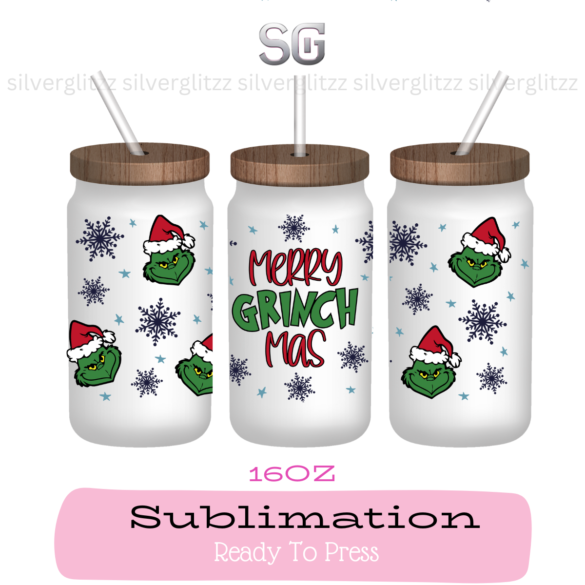 Merry Gmas (16oz Sublimation Print)