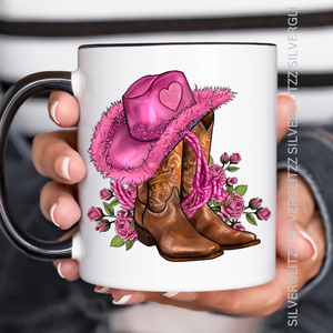 Pink Hat n Boots UVDTF Decal (UVD183)