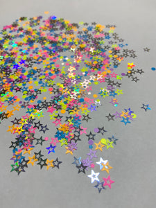 RAINBOW NEON STARS